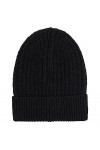 Tommy Jeans TJW Cosy Knit Beanie Bonnet tricoté, Black, OS Femme
