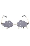 Abaodam 3Pcs Pas De Lunettes De Soleil Lunettes De Soleil Sans Monture Pour Femmes Lunettes Claires Pour Enfants Lunettes De 