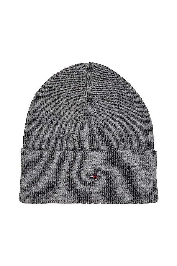 Tommy Hilfiger Bonnet Drapeau Essentiel tricoté, Space Blue, Taille Unique Femme