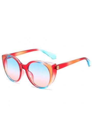 Lunettes de Soleil pour Femmes Hommes Rondes à Grande Monture Nuances Uv400 Lunettes dextérieur surdimensionnées pour Femmes
