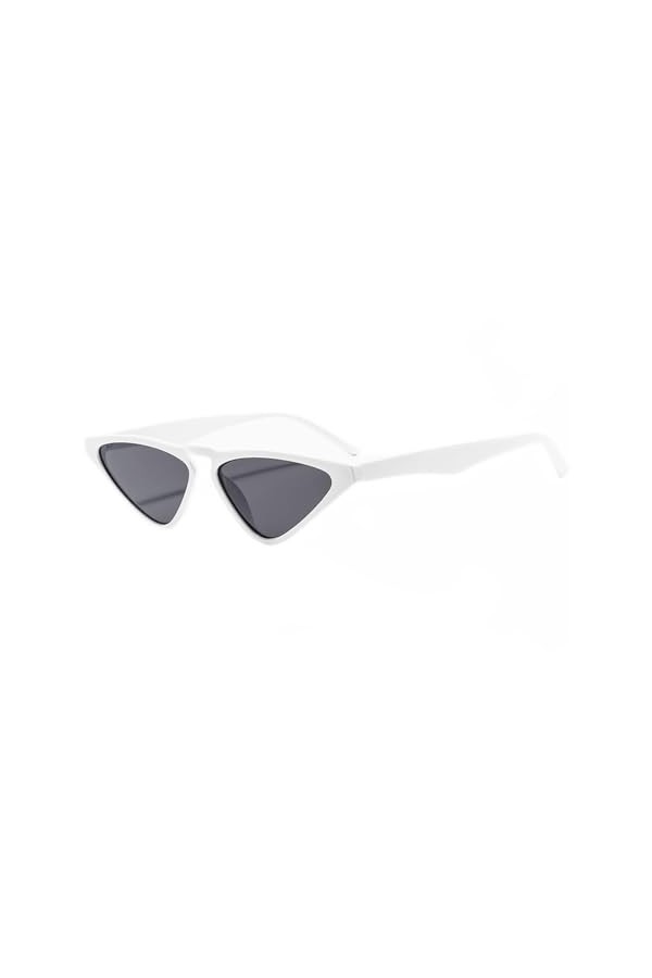 EkeNoz Lunettes de soleil rétro triangulaires, petite monture œil de chat, for hommes et femmes, tendance, for les déplacemen