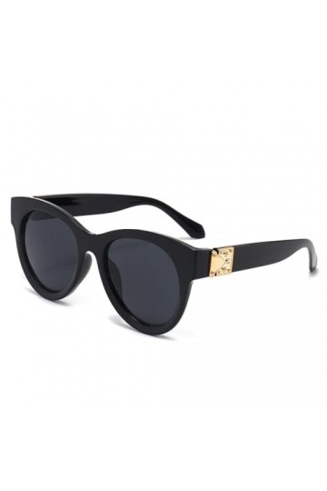 Lunettes De Soleil Femme Lunettes De Soleil Œil De Chat Rétro À La Mode Pour Hommes Et Femmes Lunettes Anti Uv Monture Noire 