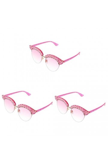 Healifty 3 Paires Des Lunettes De Soleil Lunettes De Soleil Tendance Pour Femmes Lunettes De Mascarade Lunettes De Soleil Éti