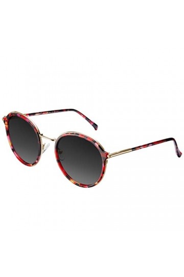 TSEBAN Vintage Lunettes de Soleil Femmes Lunettes de Ronds Polarisées Protection UV400 pour Conduite Voyages Randonnée Pêche