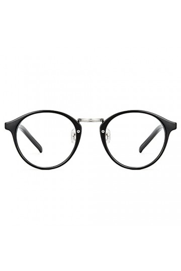 Cyxus Lunette Anti-lumèire Bleue, Lunettes Cerclées Anti-fatigue Oculaire - Monture PC, Forme Ronde pour Etudiants, Bureau, W