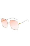 ileibmaoz Lunette De Soleil Homme Femme Lunettes De Soleil Classiques Vintage pour Femmes, Monture Carrée en Plastique Surdim