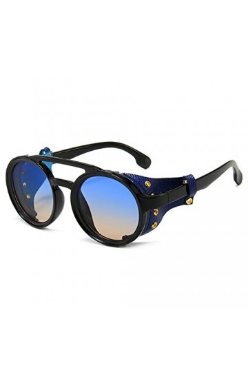 TIYETA Lunettes De Soleil Rondes Punk Pour Hommes Et Femmes Lunettes De Soleil De Sport Avec Protection UV Pour La Conduite E