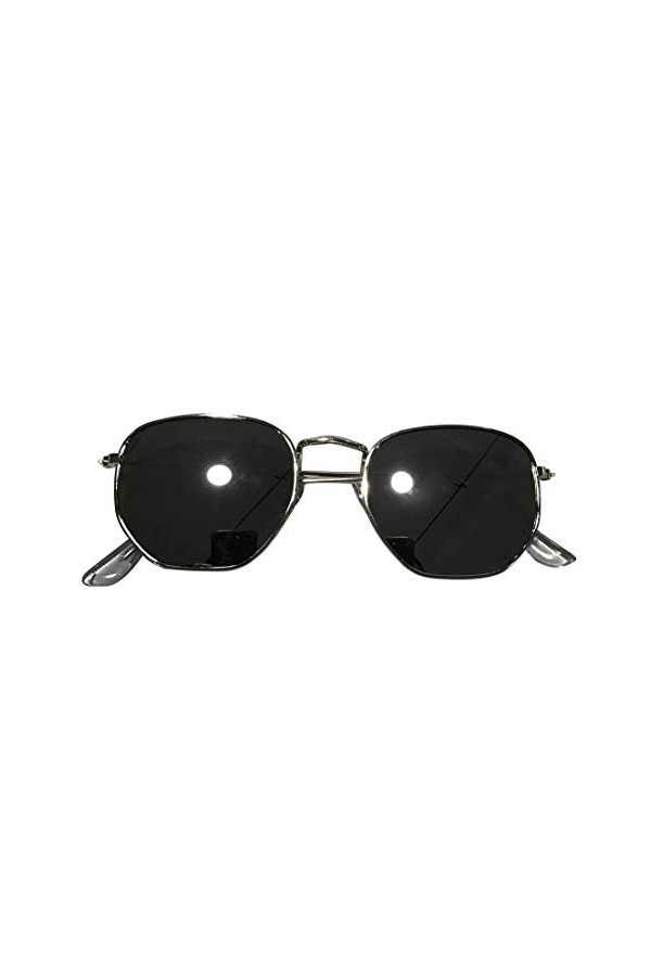 Ketamyy Unisexe Rétro Cadre En Métal Petites Lunettes De Soleil Carrées Sauvage Amoureux Battement De Rue Lunettes De Soleil 