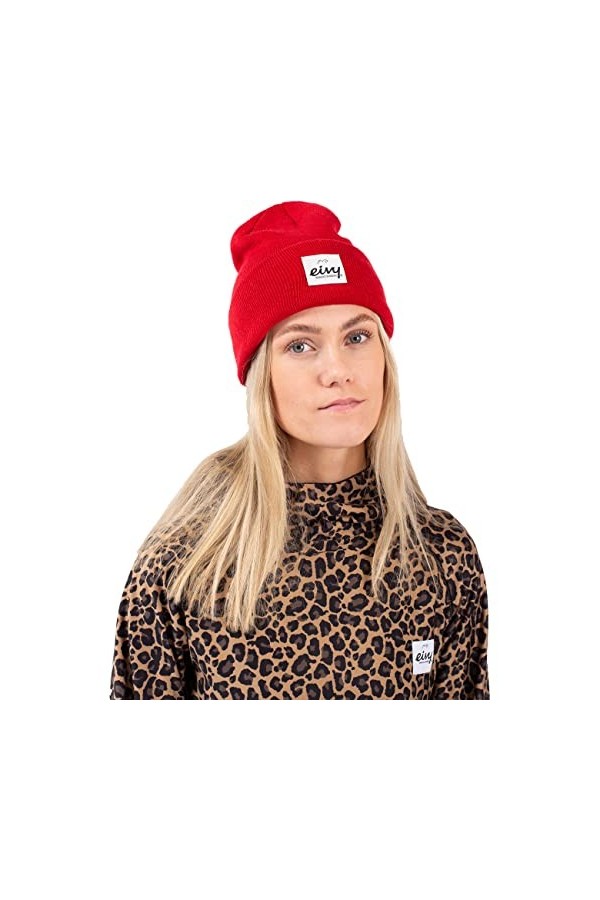 Eivy Watcher Bonnet, True Red, Taille Unique Femme
