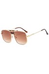 TIYETA Lunettes De Soleil Polarisantes Carrées Surdimensionnées pour Femmes Hommes UV400 Classique Grandes Lunettes De Soleil