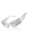Karsaer Lunettes de soleil pour homme et femme - Protection UV400 - K7805, Gris foncé/argenté.