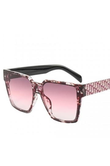 XKUN Lunettes de Soleil Femme Lunettes De Soleil Vintage Femmes pour La Mode Big Cadre Cool Lunettes De Soleil-C2