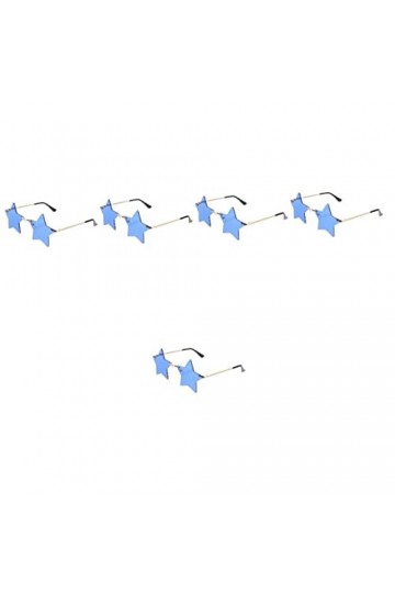 ABOOFAN 5 Paires De Lunettes De Soleil Femme Femme Pour Accessoire Fête Femmes/Hommes Accessoires Mode Femmes Femmes Étoile B