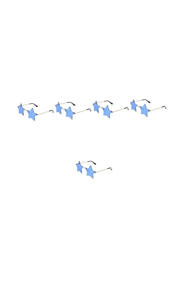 ABOOFAN 5 Paires De Lunettes De Soleil Femme Femme Pour Accessoire Fête Femmes/Hommes Accessoires Mode Femmes Femmes Étoile B