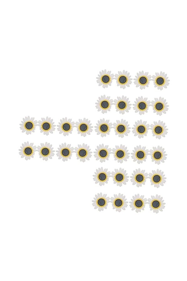 ABOOFAN 16 Pièces Lunettes De Tournesol Fleurs En Plein Air Lunettes De Soleil Amusantes Marguerite Lunettes De Soleil Fruits