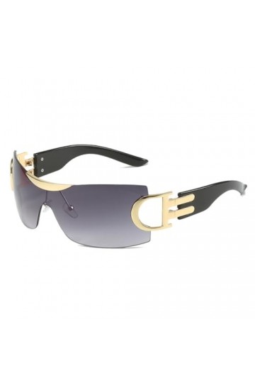 MUTYNE Lunettes de Soleil de Cyclisme pour Femmes de Sport surdimensionnées Punk One Piece Goggle Lunettes de Soleil pour Hom