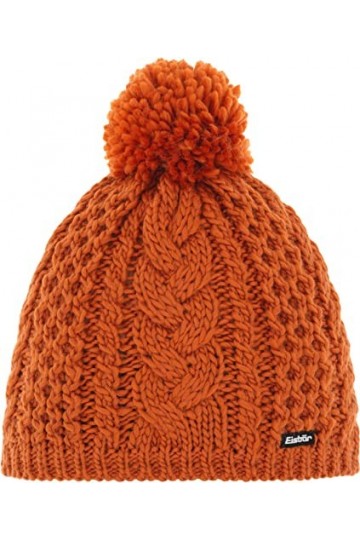 Eisbär Afra Bonnet Pompon Femme, orange