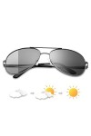 Devirld Lunettes de soleil polarisées pour homme - Lunettes de protection photochromiques pour femme - Vision nocturne - UV40