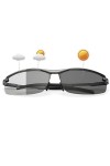 Devirld Lunettes de soleil polarisées pour homme - Lunettes de protection photochromiques pour femme - Vision nocturne - UV40