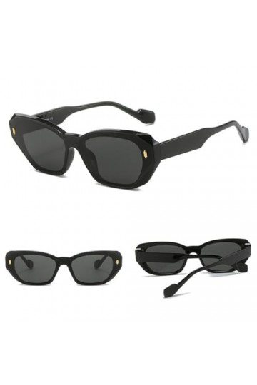 Lunettes de Soleil Femme Street Photo Petit Cadre Carré Riz Ongles Lunettes de Soleil Décontractées pour Adultes Femmes Homme