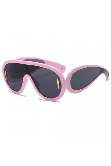 YUELUQU Lunettes de soleil tendance pour homme et femme - Style tendance - Masque de protection futuriste - Style designer, R