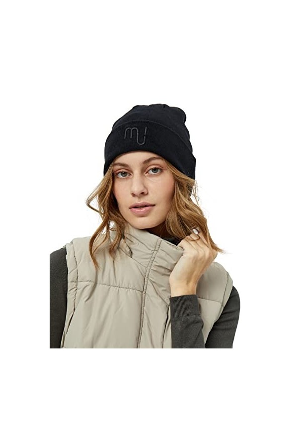 Minus Femme Lupi Knit Beanie 2 Bonnet tricot , 734 Warm sand melange, Taille unique EU