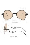 MUTYNE Lunettes de soleil à monture métallique à structure ondulée pour femmes, lunettes de soleil Steampunk vintage pour hom