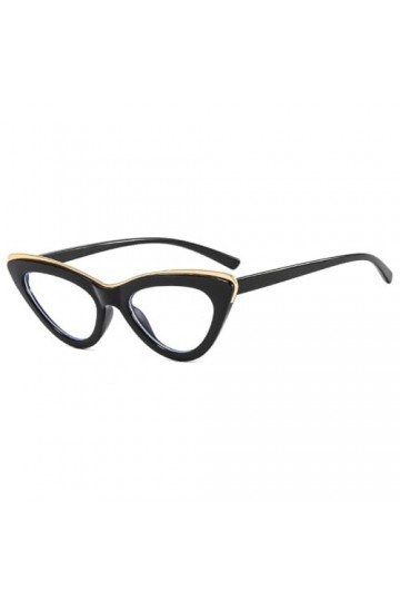 RUDELL Lunettes De Soleil Femme Monture De Lunettes Œil De Chat Simple Monture De Lunettes Élégante Pour Femme C1 Cadre Noir
