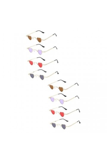 Toyvian 8 Pièces Lunettes De Soleil Coeur Cadeaux De Célibataire Pour La Mariée Lunettes De Soleil à La Mode Lunettes De Form