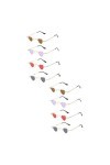 Toyvian 8 Pièces Lunettes De Soleil Coeur Cadeaux De Célibataire Pour La Mariée Lunettes De Soleil à La Mode Lunettes De Form