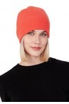 Style & Republic Bonnet de sport, bonnet en 100% cachemire, taille unique avec tour de taille de 44 cm et revers de 6,5 cm, f