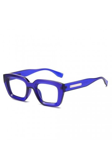 HCHES Lunettes de Soleil carrées Femmes Vintage Petit Cadre Punk Lunettes de Soleil pour Lunettes pour Hommes,Bleu,Taille Uni