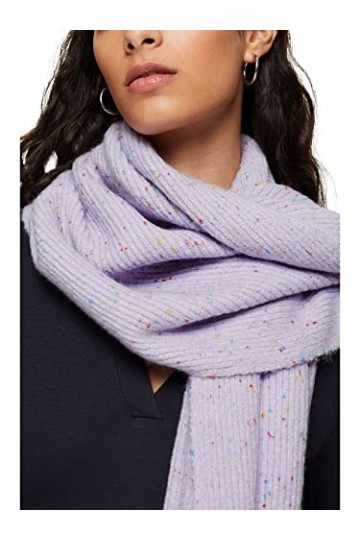 ESPRIT 112ea1q301 Écharpe Tendance, 560/lilas, Taille Unique Femme