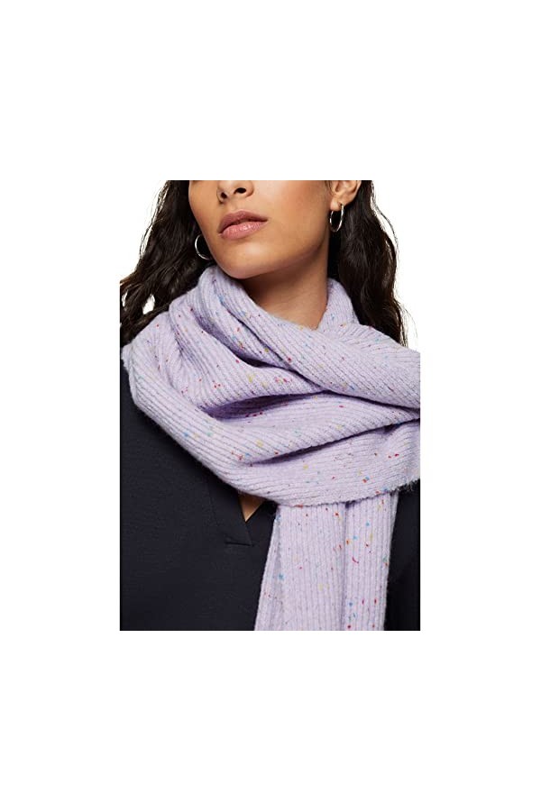 ESPRIT 112ea1q301 Écharpe Tendance, 560/lilas, Taille Unique Femme