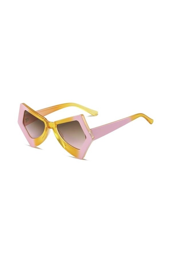 Modèle de lunettes de soleil pour femmes mode rétro drôle fête Uv400 luxe, 7, taille unique
