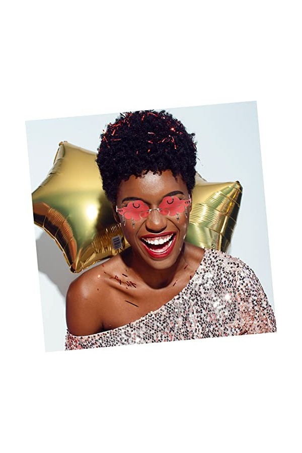 Abaodam 3 Pièces Pas De Lunettes De Soleil Flamme Lunettes De Soleil De Nouveauté Lunettes De Soleil Goutte De Pluie Nuage Sa