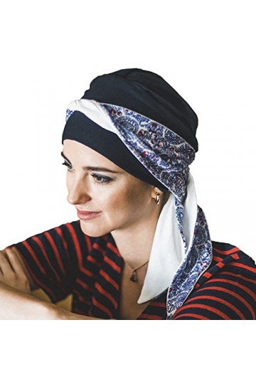 CAREBELL Foulard oncologique Smooth Cashmere Bambou pour la perte de cheveux Headwear