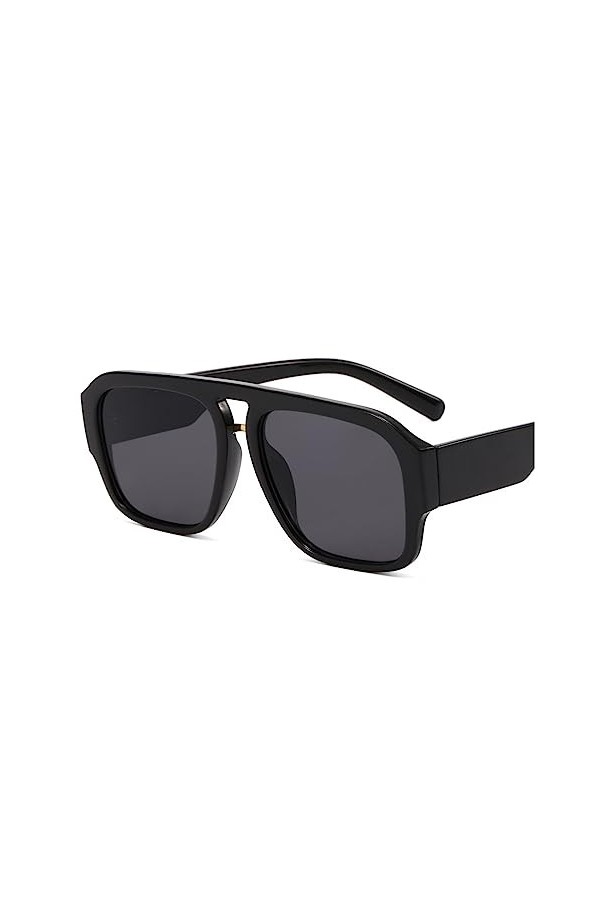 EkeNoz Lunettes de soleil UV400 for hommes et femmes, à grande monture, for le sport, lextérieur, en métal, tendance, for ba