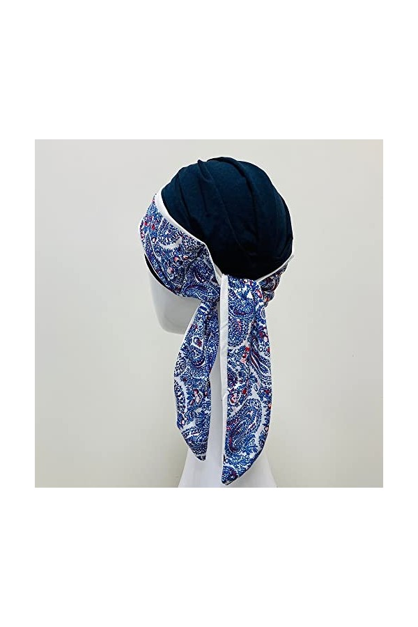 CAREBELL Foulard oncologique Smooth Cashmere Bambou pour la perte de cheveux Headwear