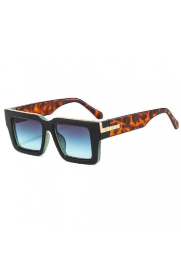 MUTYNE Lunettes de Soleil Carrées de Mode Femmes Hommes Punk Shades Lunettes de Soleil Femme Luxe Steampunk Lunettes UV400, N