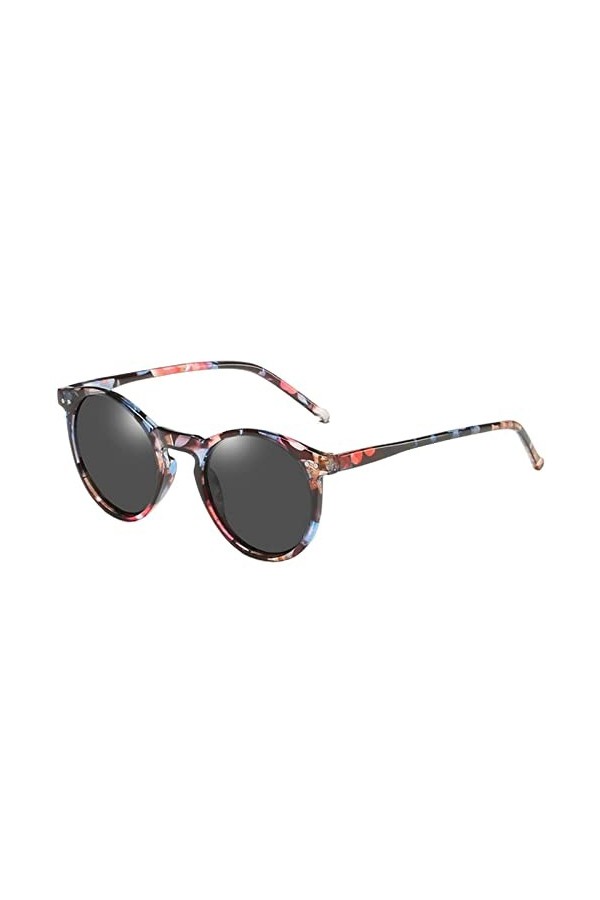 COTCLO Lunettes de soleil polarisées pour hommes et femmes rétro rondes lunettes de soleil vintage hommes femmes lunettes de 