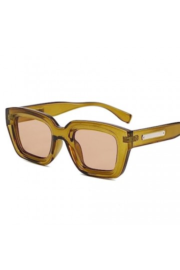 EkeNoz Lunettes de soleil rétro for femmes, petite monture, for vacances en plein air, tendance, UV400, cadeau Color : A, Si