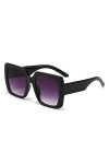 EkeNoz Lunettes de soleil carrées à grand cadre for hommes et femmes, for lextérieur, tendance, Shopping, UV400, cadeau Col