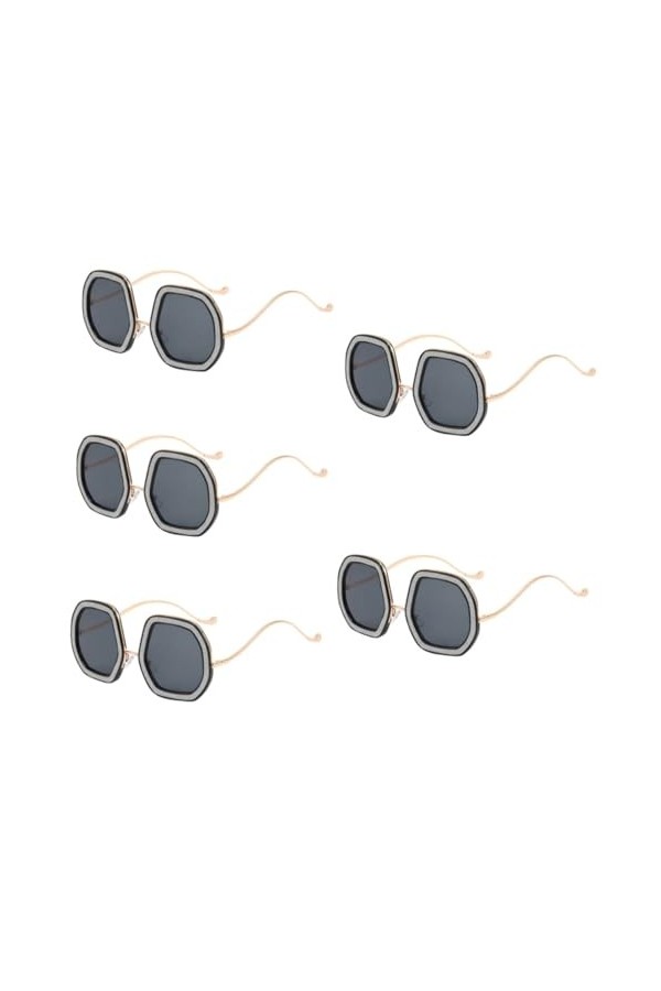 Sosoport 2 Pièces Lunettes De Soleil En Diamant Lunettes De Fête Hawaïennes Lunettes Dété Lunettes De Soleil Vintage Espejue