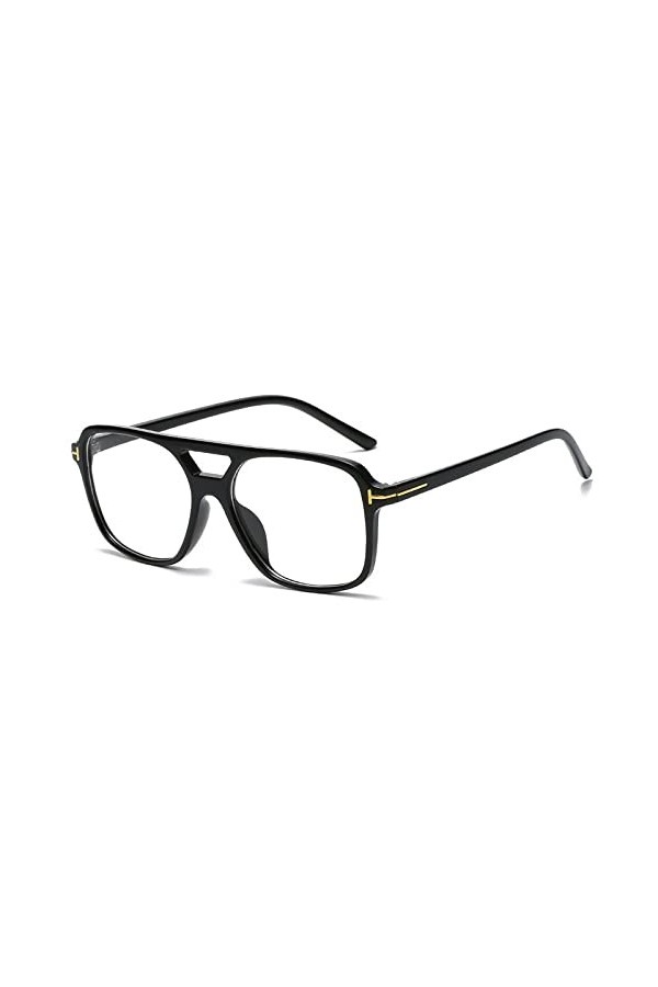 SONISA Lunettes de soleil carrées vintage pour femme, rétro, miroir, noir, jaune, mode, couleurs acidulées, léopard, autres