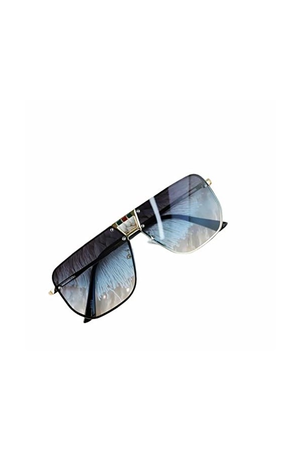 XKUN Lunette De Soleil Femme Lunettes De Soleil Menseurs Mirror Mirror Sun Lunettes Métal Lunettes De Soleil Uv400 Anti-Éblou