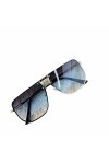 XKUN Lunette De Soleil Femme Lunettes De Soleil Menseurs Mirror Mirror Sun Lunettes Métal Lunettes De Soleil Uv400 Anti-Éblou