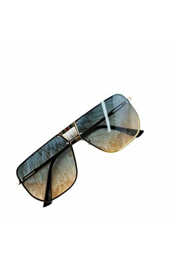 XKUN Lunette De Soleil Femme Lunettes De Soleil Menseurs Mirror Mirror Sun Lunettes Métal Lunettes De Soleil Uv400 Anti-Éblou