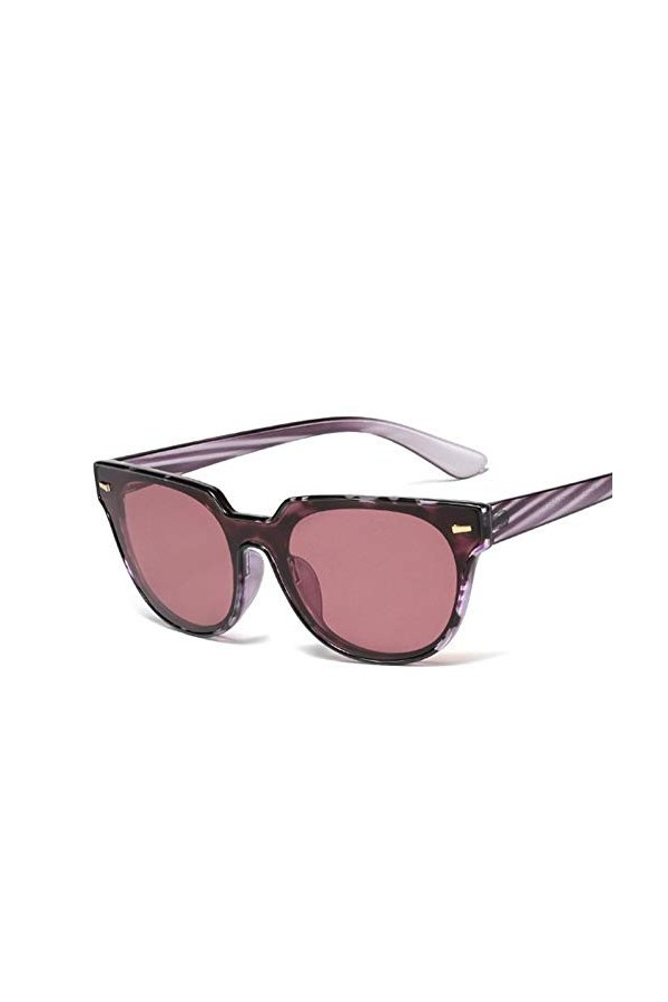 YIERJIU Lunettes Lunettes de Soleil rétro Cat Eye Femmes Marque Designer Violet Leopard Frame Lunettes Lunettes Femme Lunette