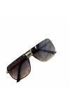XKUN Lunette De Soleil Femme Lunettes De Soleil Menseurs Mirror Mirror Sun Lunettes Métal Lunettes De Soleil Uv400 Anti-Éblou